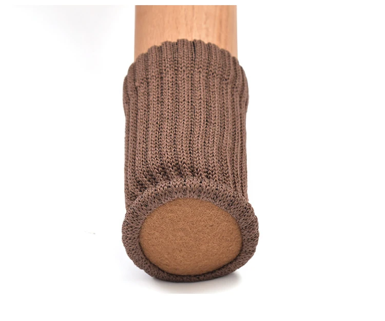 4/16PCS Knitted Chair Cover Furniture Foot Protective Covers Table Chair Non-slip Furniture Protector For Home Decor
