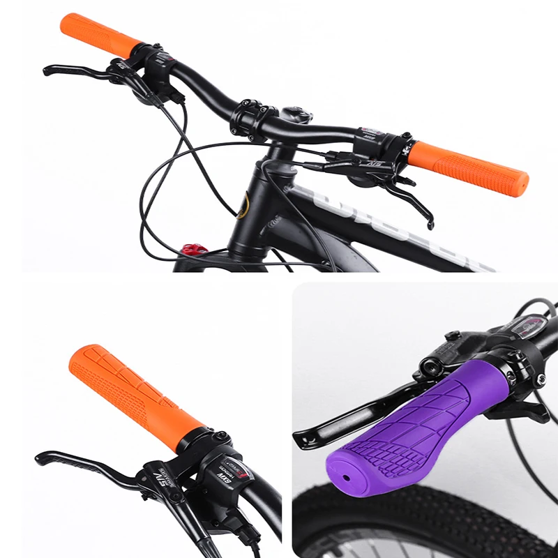 Rubber Locking Shockproof Bike Grips 2