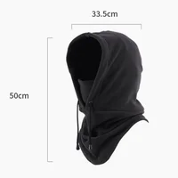 Fashionable Warm Hat Winter Men's and Women's Hats Waterproof and Warm Wool Balaclava Hat Hooded Neck Warm Hiking Scarf 2