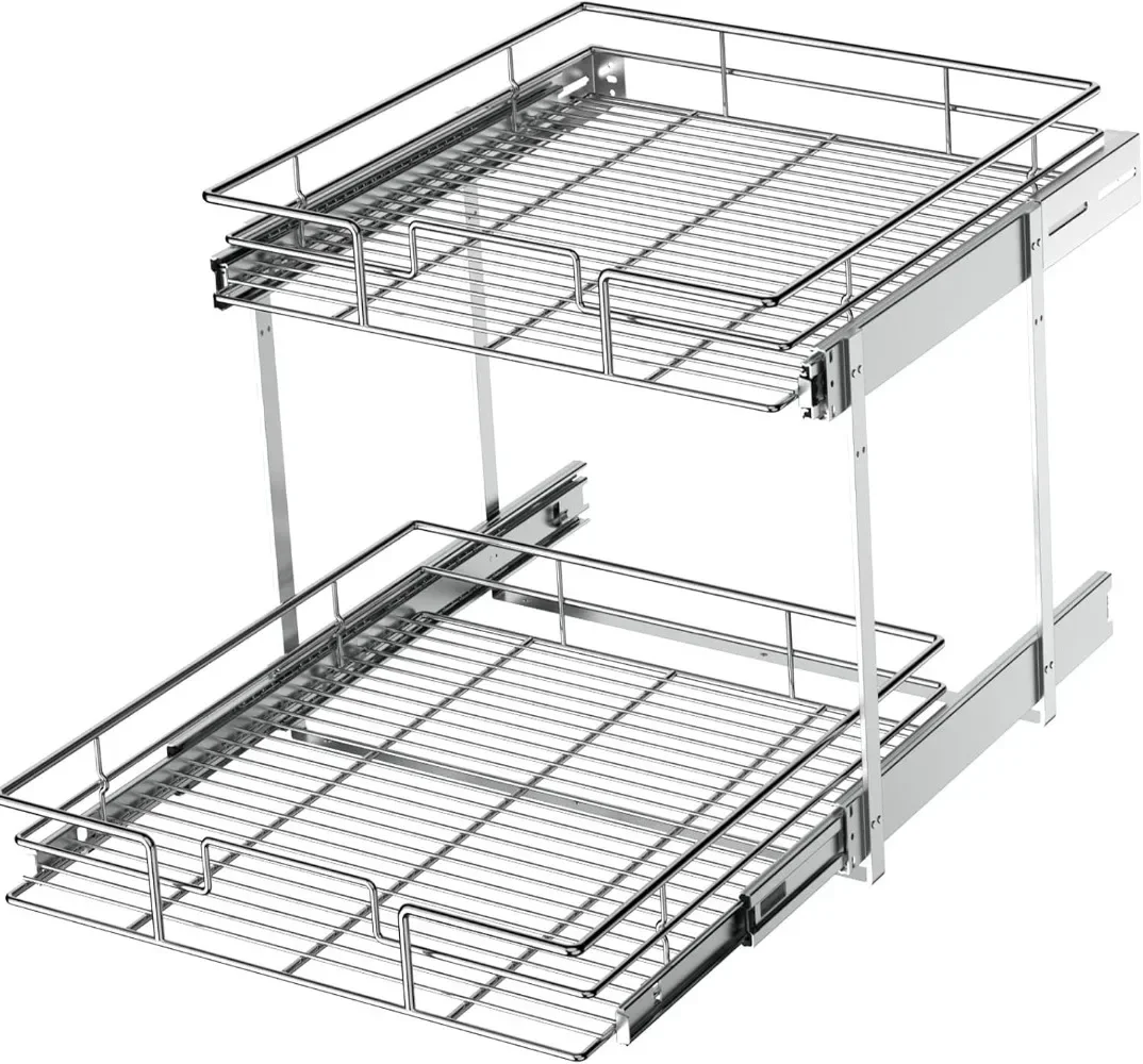2 Tier Pull Out Cabinet Organizer 1