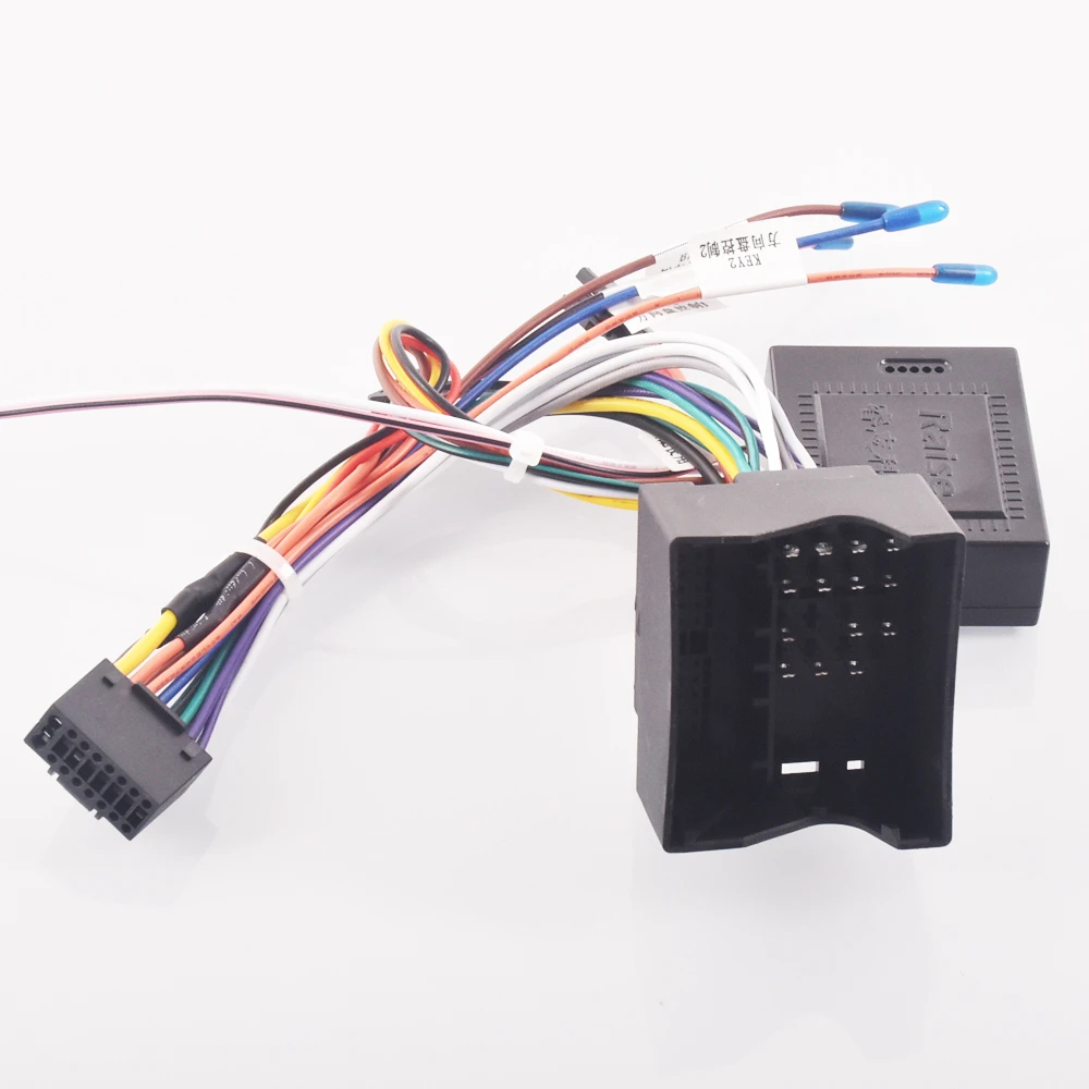 Arnés de cableado estéreo para Radio de coche, adaptador de Cable Android de 16 pines para VW, Golf, Skoda Octavia, MK2, SEAT Leon, Quadlock| | - AliExpress