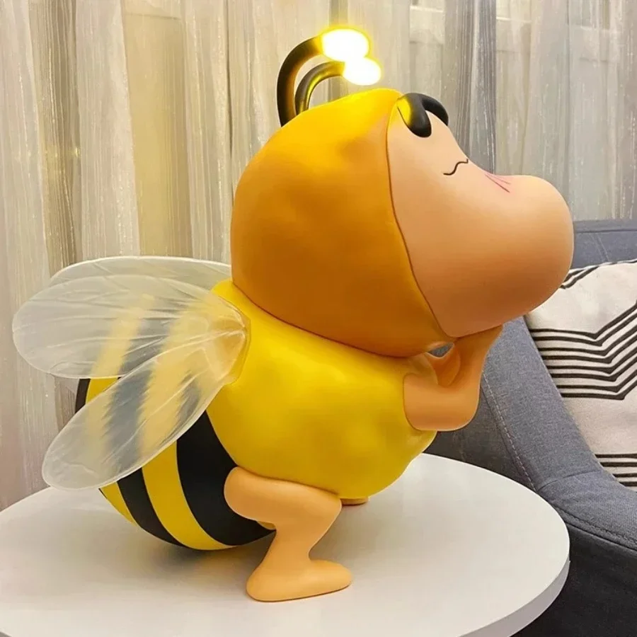 

Hot Crayon Shin-Chan Figure Collectible Surrounding Fashion Items Nohara Glowing Bee Shinnosuke Extra Large Night Light Gifts