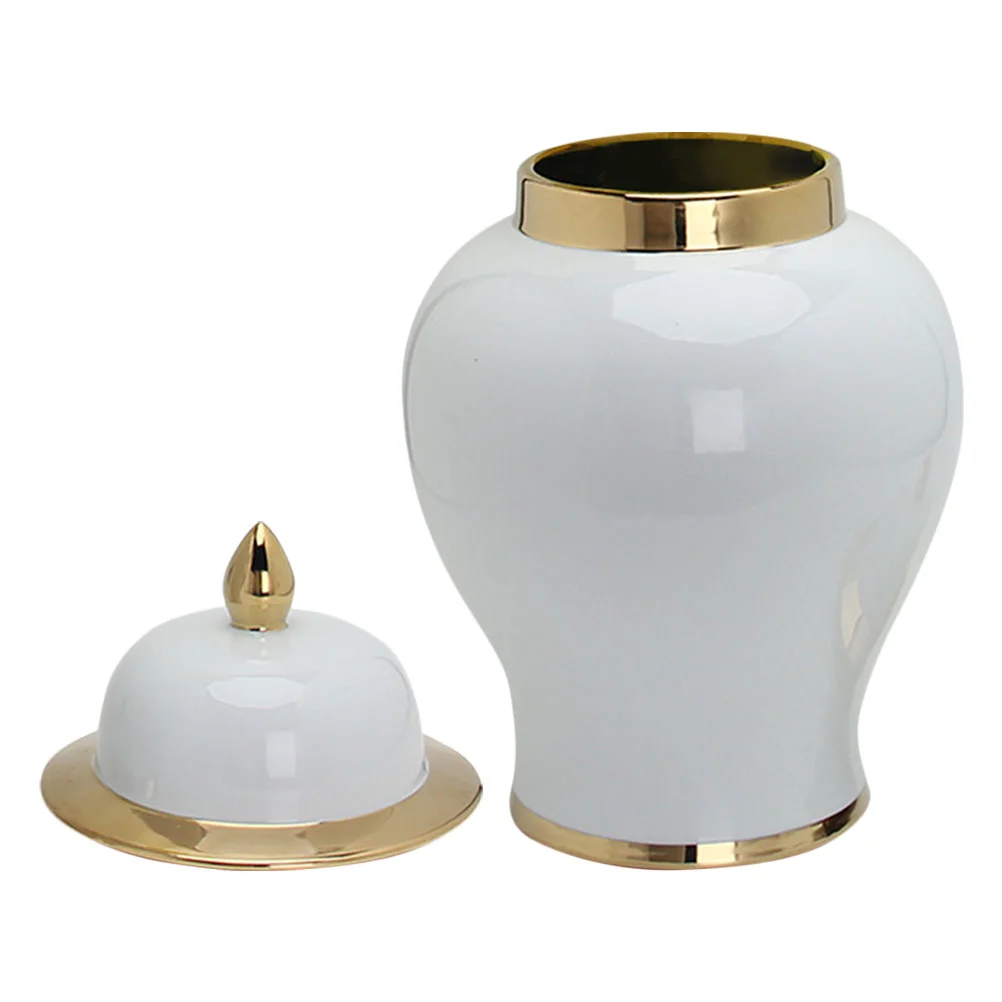 

White Ceramic Tea Canister Porcelain Airtight Loose Tea Container Tea Coffee Storage Jar