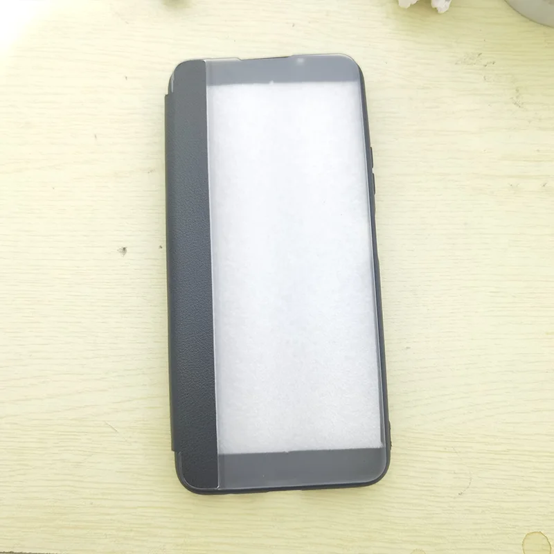 Clear Window View PU Leather Flip Case - Premium Phone Cover/s