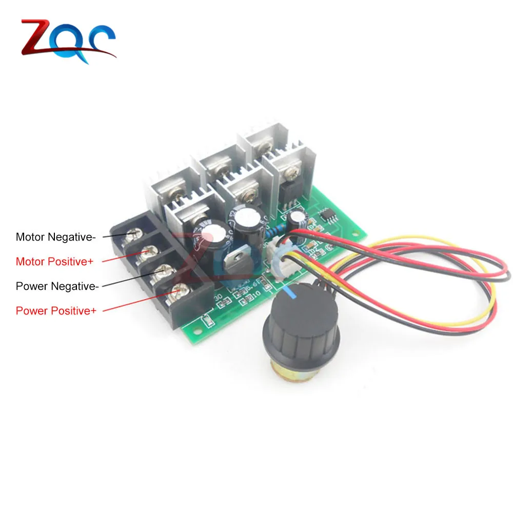 DC9V-55V 40A PWM DC Motor Speed Controller Switch Electric PWM Speed Control Regulator With Reversible Switch pwm controller 12v dc motor speed controller,motor speed controller,electric motor speed controller