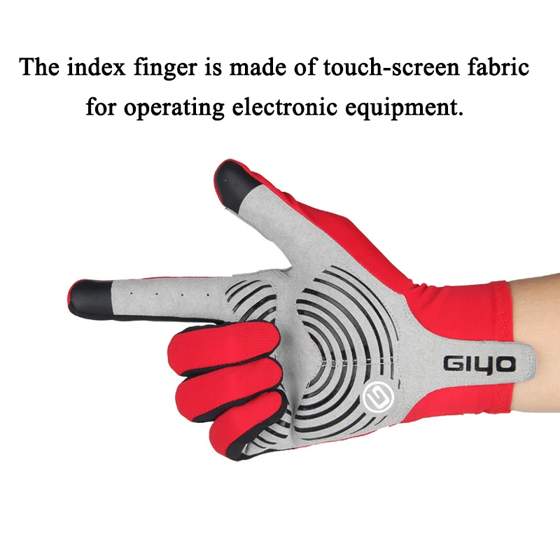 Cycling Gloves GIYO Touch Screen Full Half Fingers Gel Breathable Sports Cycling Gloves MTB Road Bike Riding Racing Women Men Bicycle Gloves