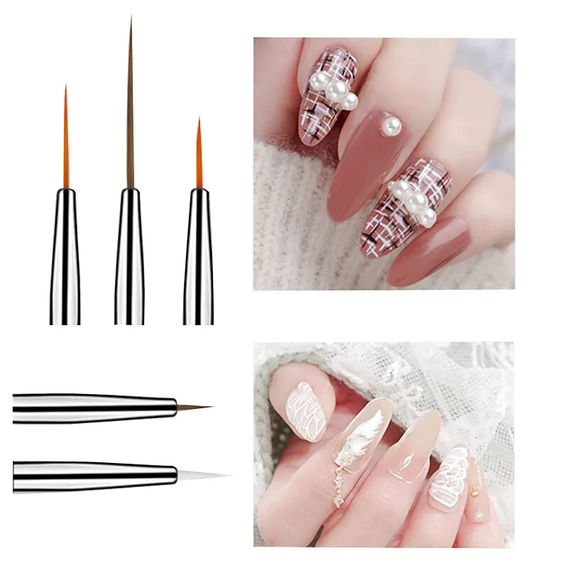 20Pcs/Set Nail Brush Manicure Gel Brush Nail Art Acrylic Liquid Accessories Professional Powder Carving Gel Brushes Pens