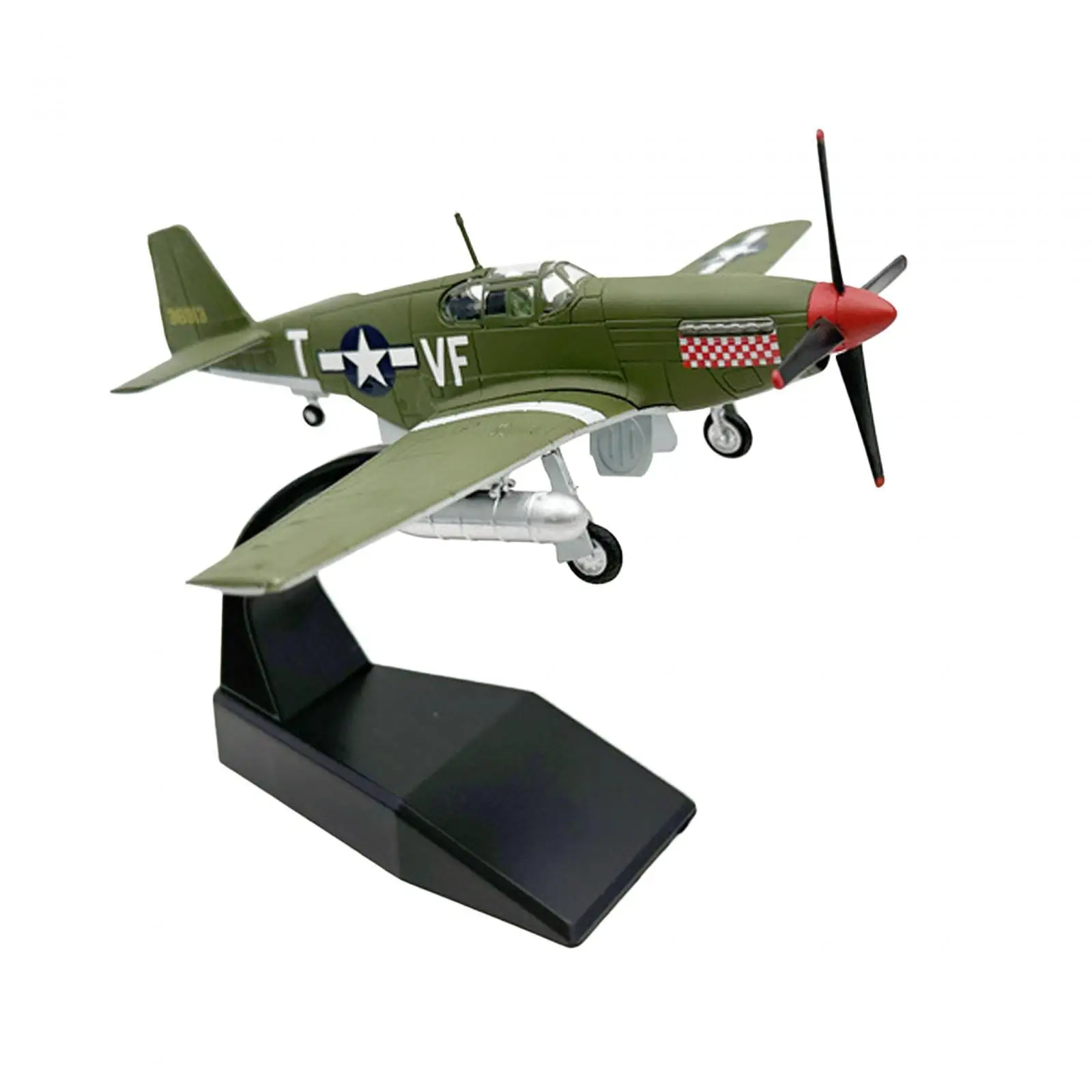 

Модель самолета 1:72 P51, настольное украшение, высокая Детализация, с подставкой для гостиной, искусственный офис
