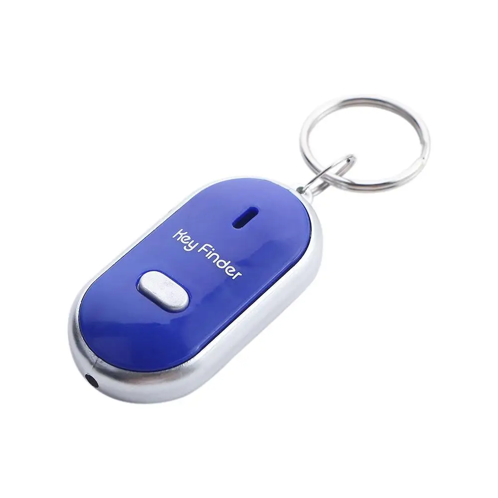 Beeping Pet Tracker Whistle Sensors Keyring Keychain Keyfinder Sound Control Alarm LED Whistle Key Finder Locator Tracker
