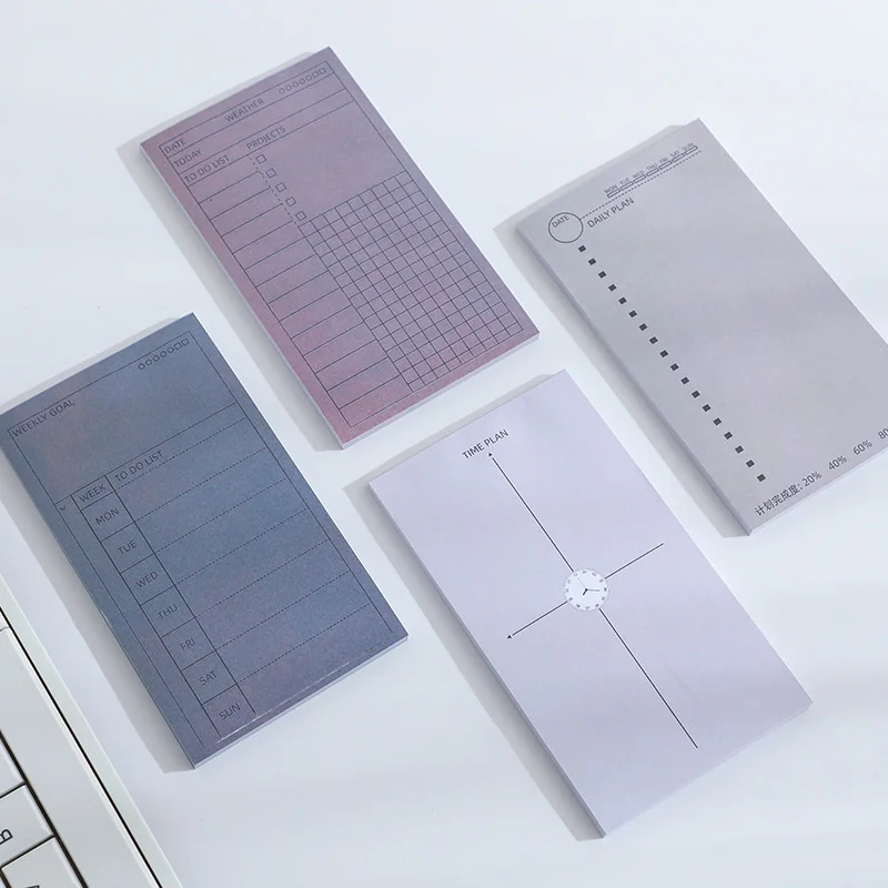 

Ins Simple Style Functional Memo Pad Student Daily Plan Timetable Diy Creative Notepad Stationery School Supplies 50 Sheets