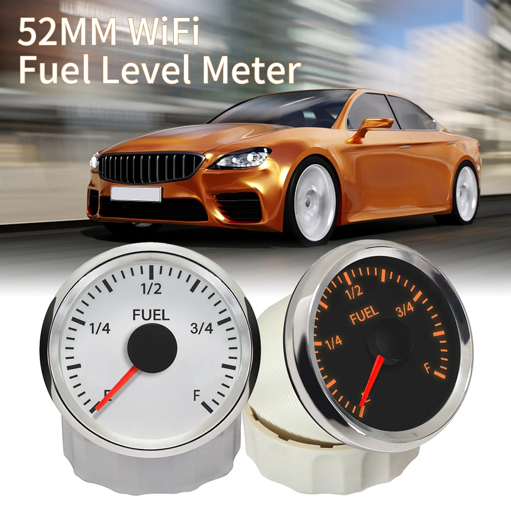 Universal 52mm Wifi Electrical Fuel Level Meter Compatible With All