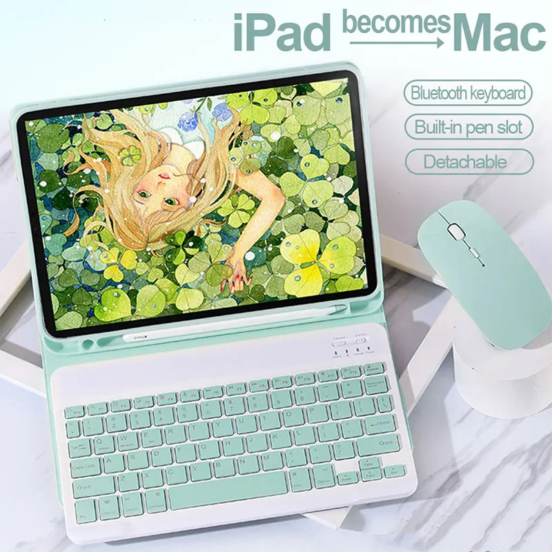 

Magic keyboard Wireless Mouse For iPad Pro 11 Case 2021 2020 iPad Air 4 case Air 5 10.2 9th Generation case bluetooth keyboard,