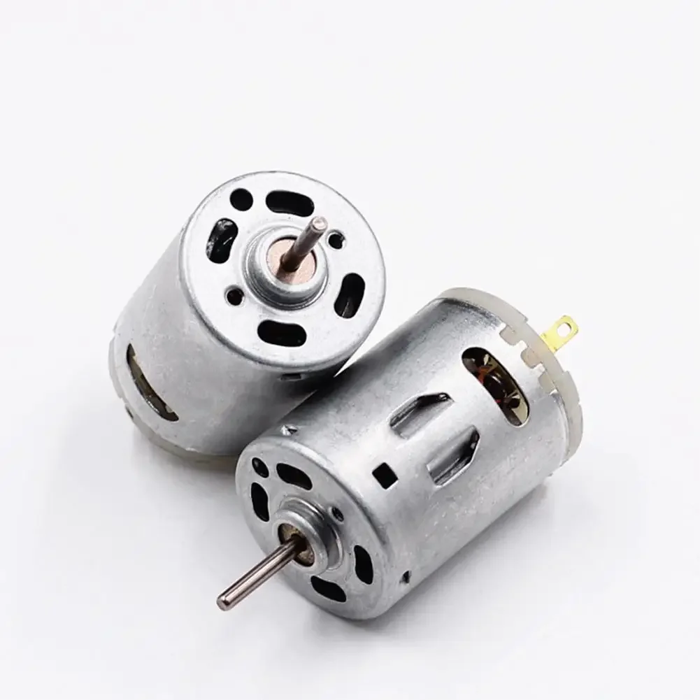 RS-385 12V Brush DC Motor High Speed Micro DC Motor Brushed Metal Stainless Steel Gear Motor for Electric Appliance Tools