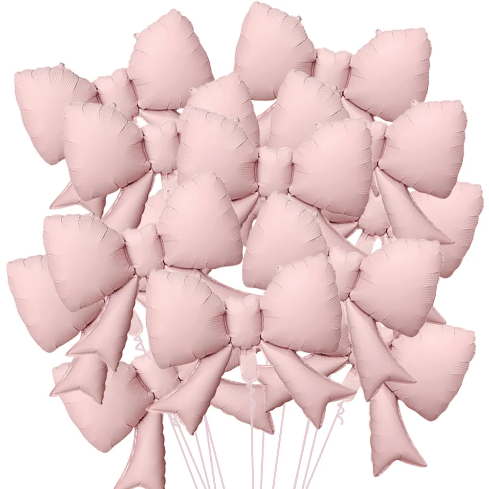 8/12/15/20 Stück 21-Zoll-Aluminiumfolienballons mit Schleifen, rote Schleifen-Partyballons, geeignet für Geburtstagsfeiern, Verlobungen, Hochzeiten, Freundestreffen, Valentinstag, Jubiläen, Hochzeitsfeiern und Partydekorationen