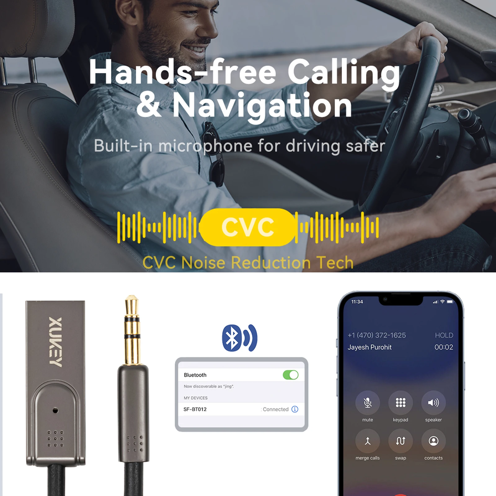   5.0 ű Aux  , USB 3.5mm  ׷ ڵ  ŰƮ BT ۽ű  ÷̾ ޴