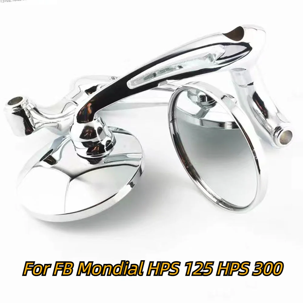

Rearview Mirrors For FB Mondial HPS 125 HPS 300 Motorcycle CNC Handlebar End Round Side Mirror