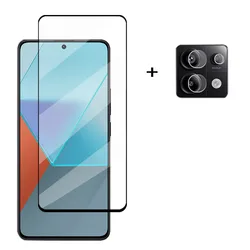 6 - in - 1 Full Cover Tempered Glass Screen & Lens Protector Set - Note 13Pro 5G (1 Glass and 1 Lens)