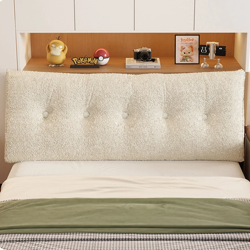 Teddy Fleece Wedge Headboard Pillow Bed Wedge Cushion Headboard Triangular Backrest Pillow Support Body Wedge Sleeping Pillow 이불 5