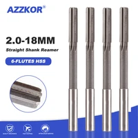 2mm-16mm Straight Shank D4 HSS Reamer Chucking Engineering Milling Cutter Tool 3mm/4mm/5mm/6mm/8mm/10mm/12mm/14m 6 Flutes HSS 1