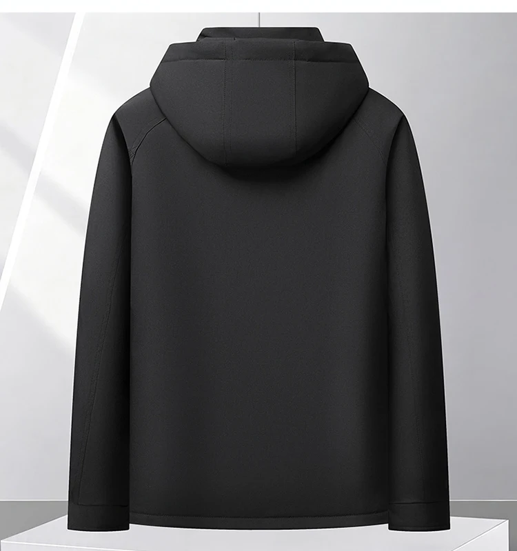 High Quality Windproof Parkas Men Autumn Winter Business Casual Parkas Thick Detachable Hood Sport Versatile Coat Outdoor Parkas