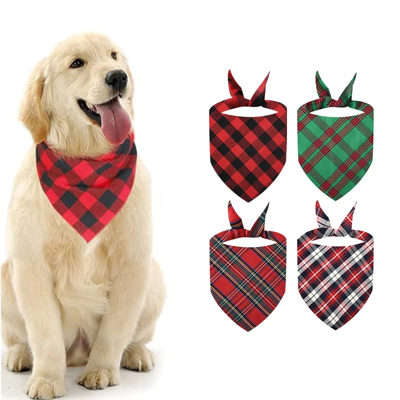 

Pet Triangle Scarf Double-Sided Dual-Use Cat Dog Scarves Saliva Towel Washable Triangle Bib Neckerchief Pets Decoration Supplies