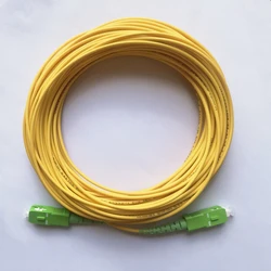 Single Mode FTTH LSZH Optical Fiber Extension Cable - 2.0mm Diameter, 8M/15M Length, SC/APC Connectors (8M 2.0mm)