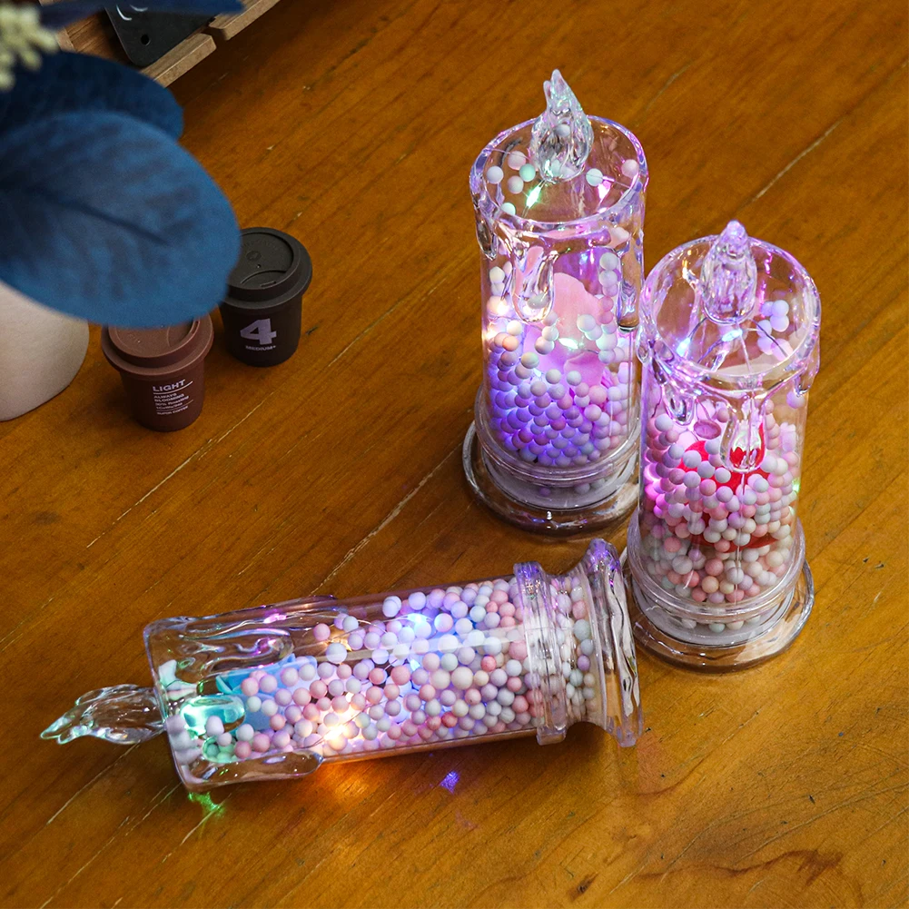 Preserved Roses Flowers Tabletop Decoration Handmade LED Preserved Roses for Girlfriend Home Decorative Atmosphere Ornament