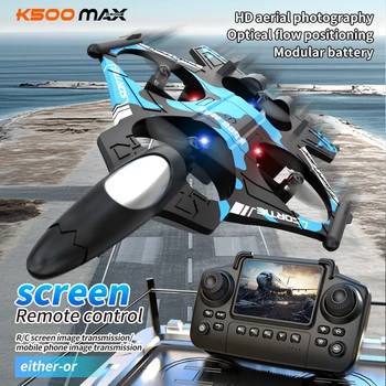 K500Max Fighter Jet Quadcopter Drone cascadeur lumière RC avion quattro canaux vol stationnaire alta Altitudine roolante effets spé