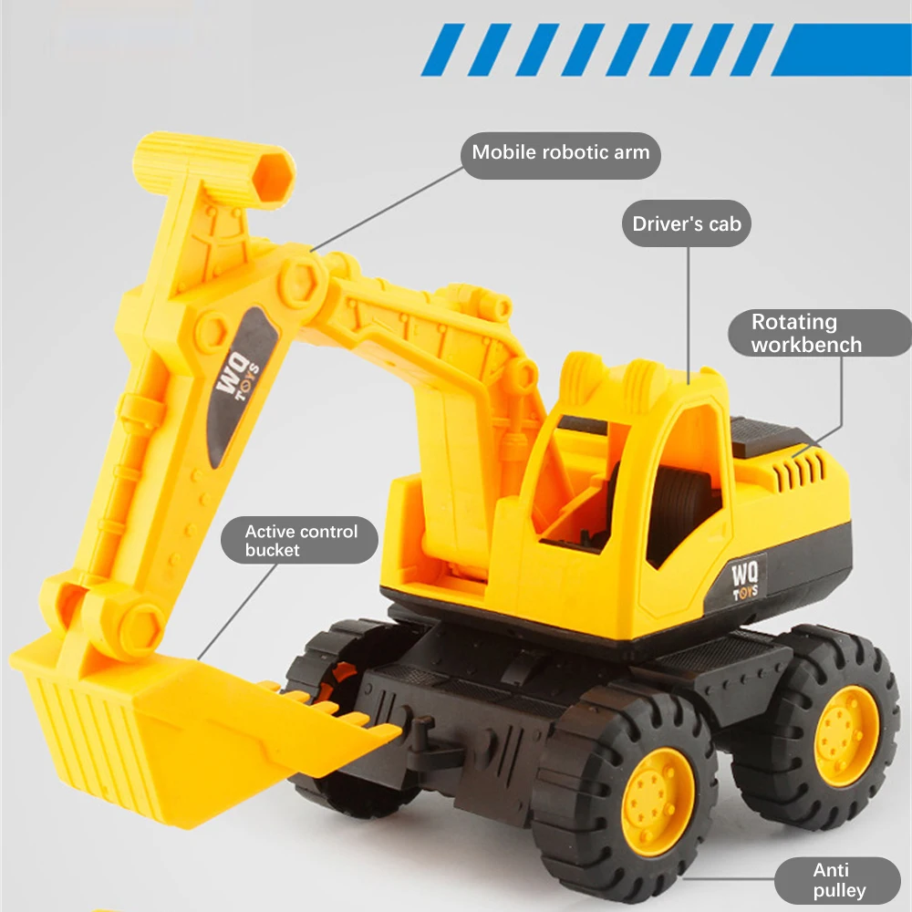 Toy Car Large Size City Construction Engineering Vehicle Children Excavator Truck Sand Digging Toys Kids Toy Gift For Birthday 4