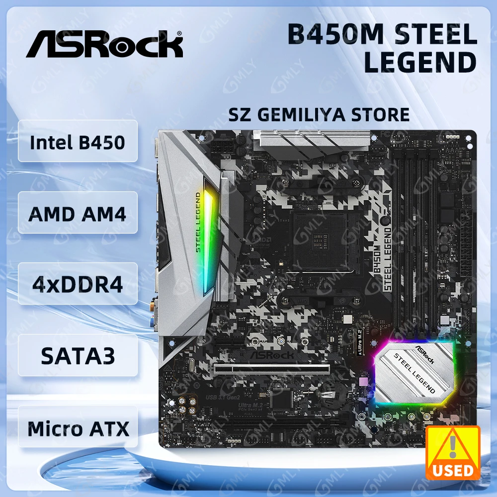 CPU AMD Ryzen 5 3500 b450m steel legend Amazon.com: ASRock B450M STEEL LEGEND Socket AM4/ AMD