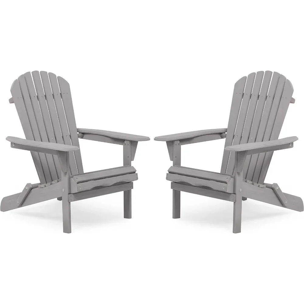 

Полусобранный складной стул Mederla Adirondack, набор из 2 предметов для уличного сада, лужайки, двора, колоды, бассейна