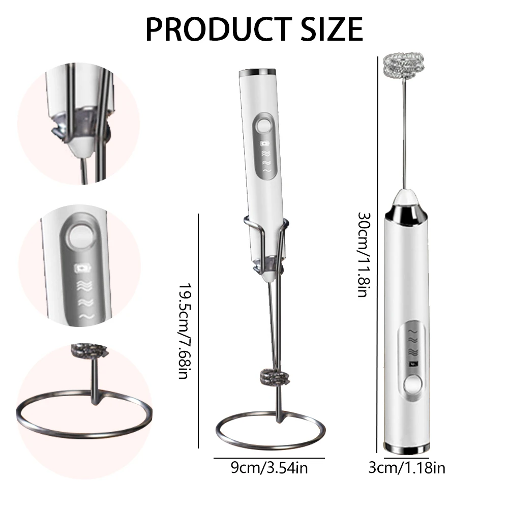 Rechargeable D Batteries Cordless Hand Blender Electric Whisk Mixer Milk  Frother Coffee Stirrers Mini Abs - AliExpress
