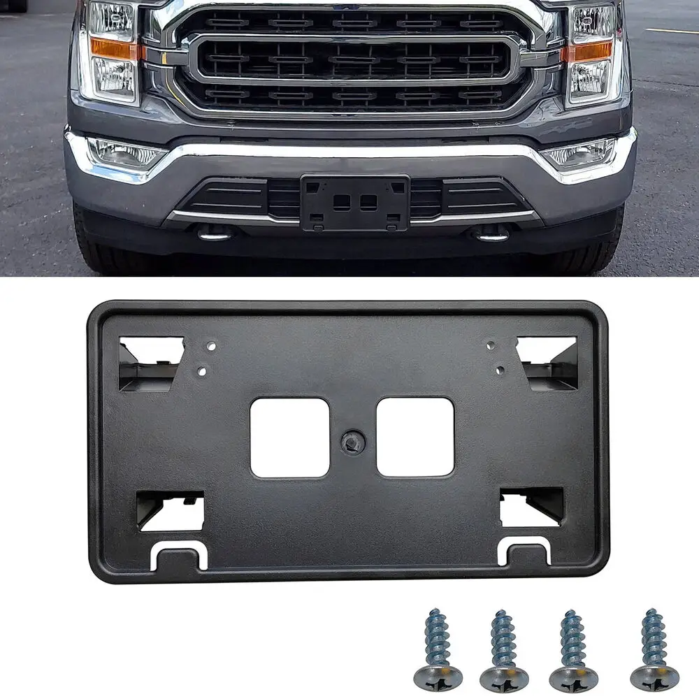 

Передний Кронштейн номерного знака Держатель рамы для 2021-2022 Ford F150 3.3L 5.0L