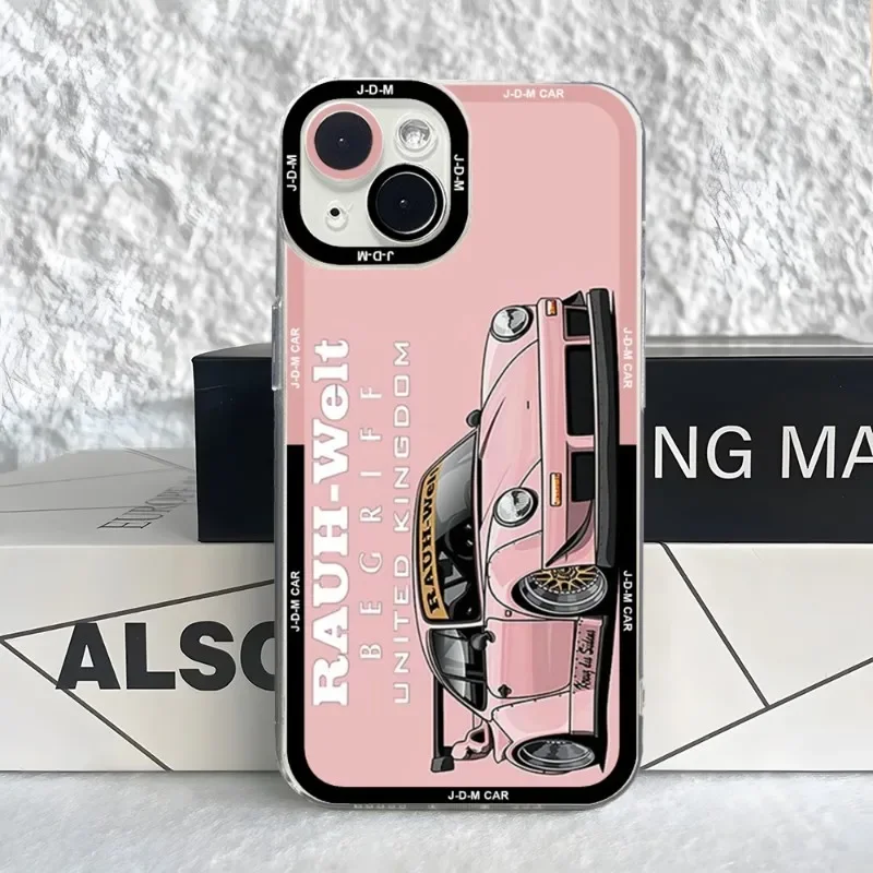 Angel Eyes JDM Drift Sports Car Phone Case