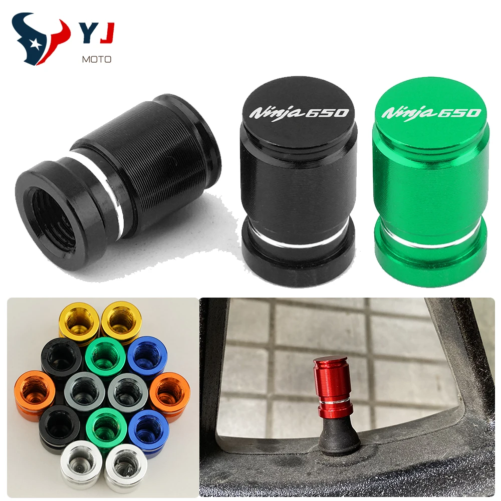 

For KAWASAKI NINJA 650 400 250 300 1000 SX ZX-10R H2R Motorcycle CNC Aluminum Air Port Cover Airtight Tire Valve Wheel Stem Cap