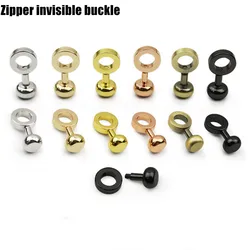 Copper Zipper Buckles Bag Accessories DIY Handbag Repair Kit Replace Chain Buckle Shoulder Bag Invisible Buckles