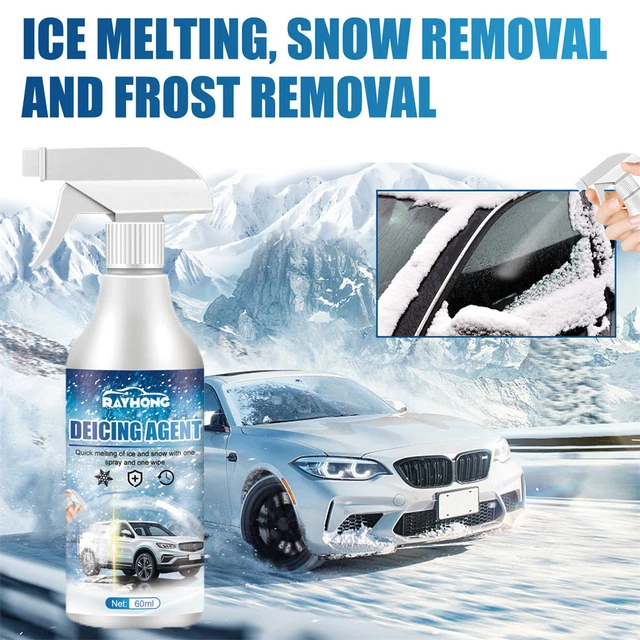 Snow Melting Spray 60ML Defrosting Anti Frost Spray Instantly Melts Ice  Windshield Spray Deicer for Car Windshield Window Mirror - AliExpress