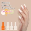 FZANEST One Step Gel Polish 3 in 1 Gel Nail Color Base Coat Top Coat Color Gel Polish in One Gel Nail Polish 3