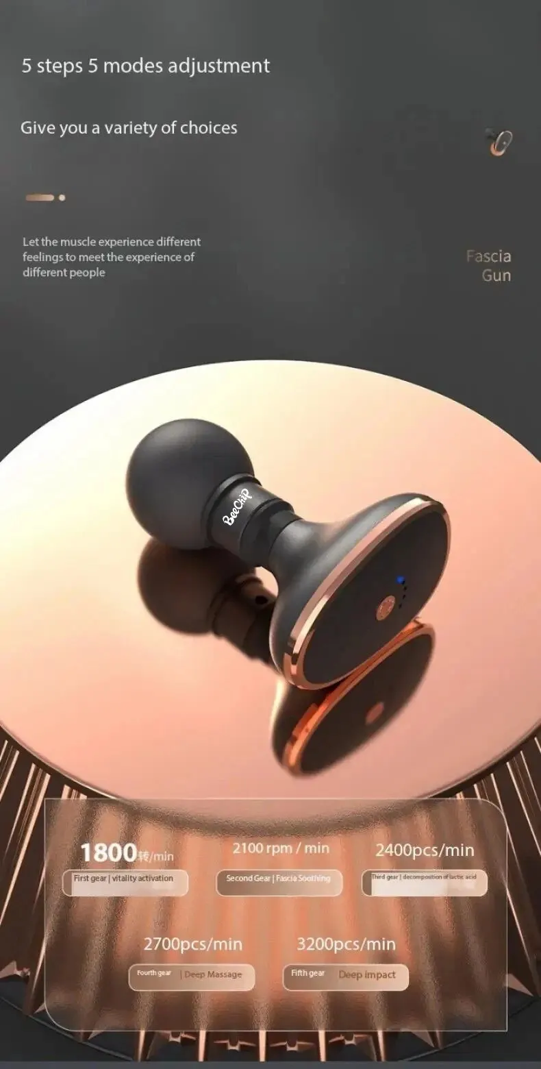 S18fee959fd274eb08cc8ba7b451b7b2dY Mini Vibrating Fascia Gun Portable Silent Muscle Massager Motorized High Frequency Vibration Relaxation Artifacts Mallzona