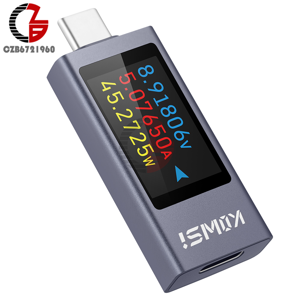 DC4-30V Digital Display Voltmeter Ammeter Type-C Charger Detection Tester Voltage Current Monitor Power Meter Battery Test Tool