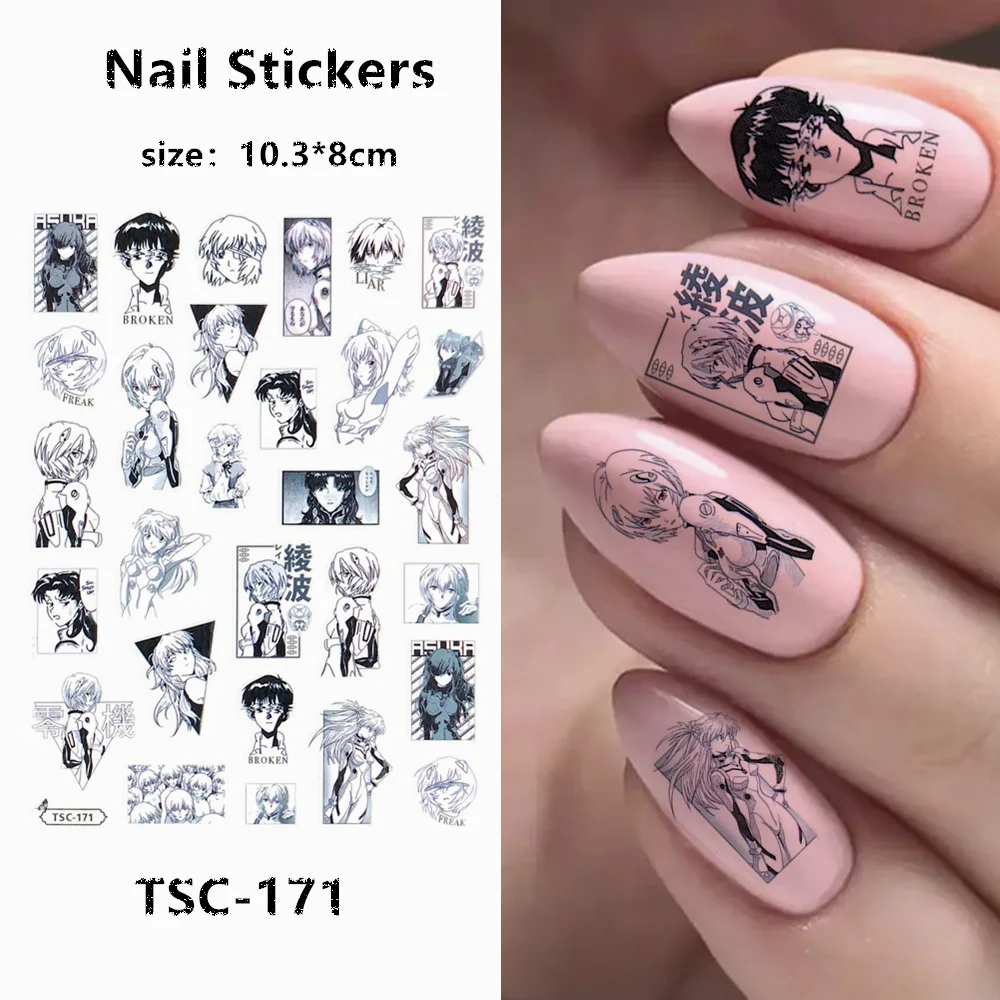 

TSC series TSC-171-235 Japanese cartoon 3D Back glue Self-adhesive Nail art Nail sticker decoration tool Sliders For Nail Decals