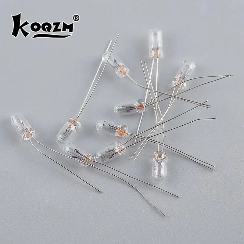 Incandescent Light Bulbs 10pcs Miniature 0.07A 3mm 4mm 5mm 1.5V 3V 6V 9V 12V 24V Edison Filament Rice