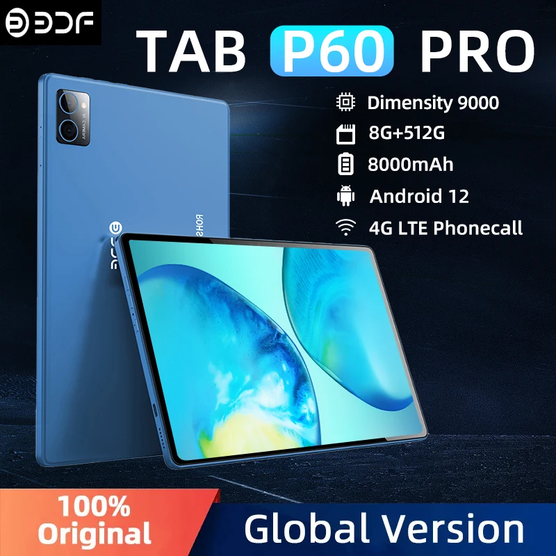글로벌 버전 안드로이드 12 태블릿, 10.1 인치, 8GB RAM, 512GB ROM, 10 코어, 3G, 4G LTE 인터넷, 2.4G..