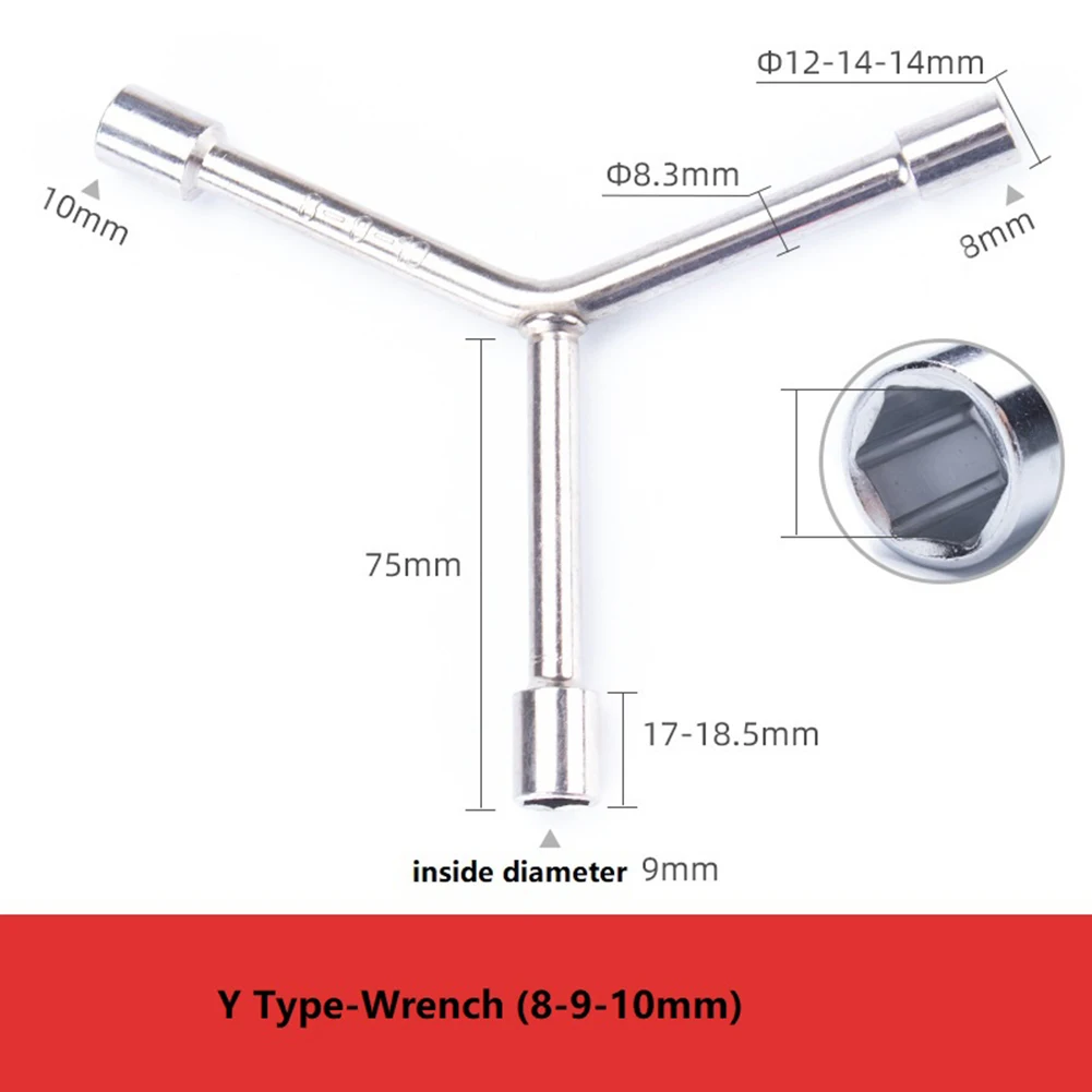 

Socket Wrench Triangular Socket Wrench Hex Wrench Three prong Repair Tool for Household Use Extended Durability