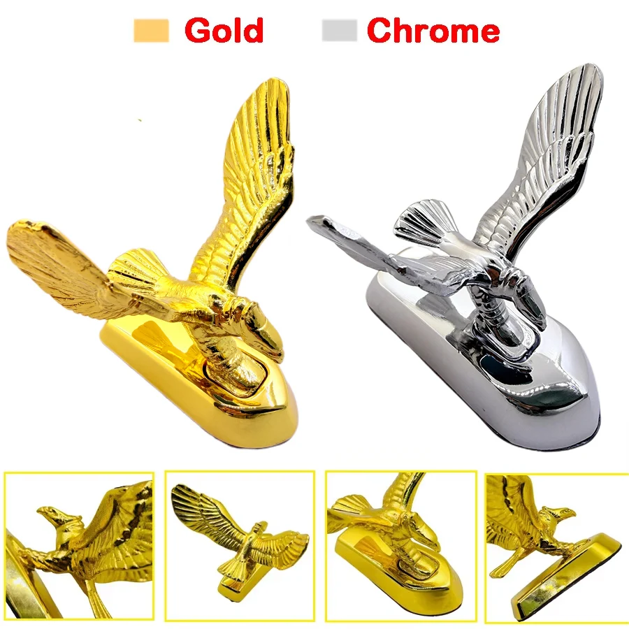 Decorazione Parafango Moto, Parafango Anteriore Moto Universale Testa D'Aquila Ornamento Statua per ATV Dirt Bike Telai e Raccordi Cofano Auto