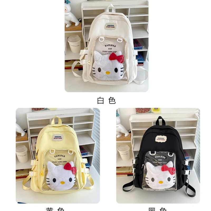 Hello Kitty college style junior high school girl schoolbag female college student backpack cute high-looking girl heartache bag