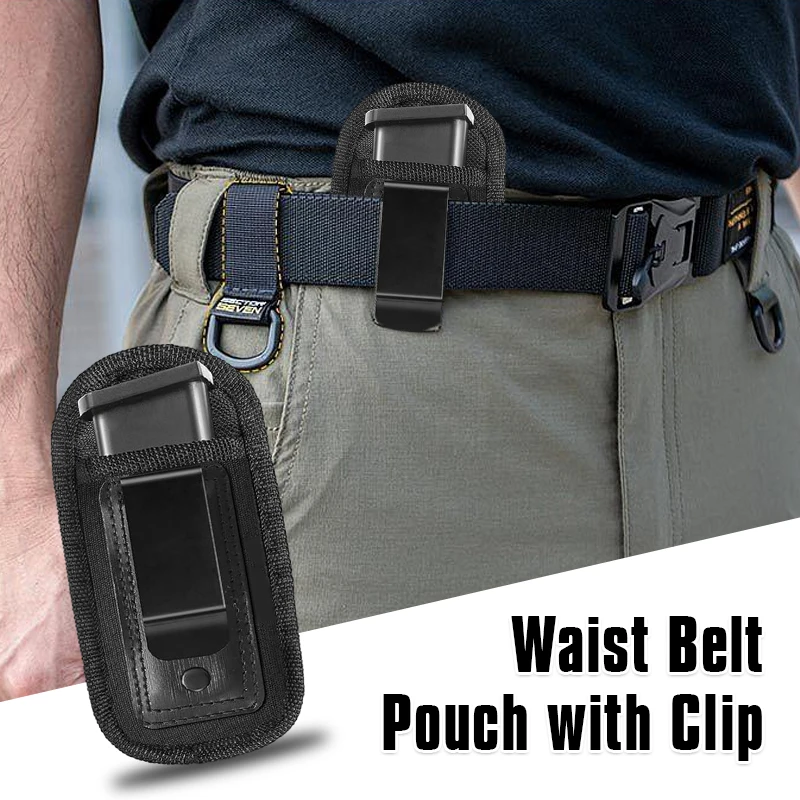 

Tactical Nylon Magazine Pouch Holster Pistol 9mm Concealed Carry Mag Case with Clip Glock 19 21 Beretta 92 Handgun Mag Pouch