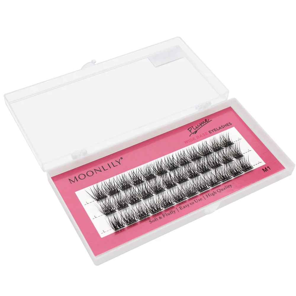 A1 Custom Logo Private Label Fluffy Segmented Eyelashes Individual Eyelash Bundle DIY  Lashes Extensions Bundle Makeup 3