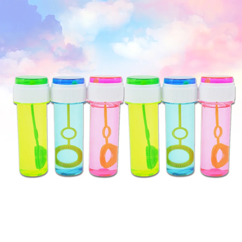 7 Pcs Children’s Toys Outdoor Playing Bubble Wands Bottled Stick with Water Maker Kids 5