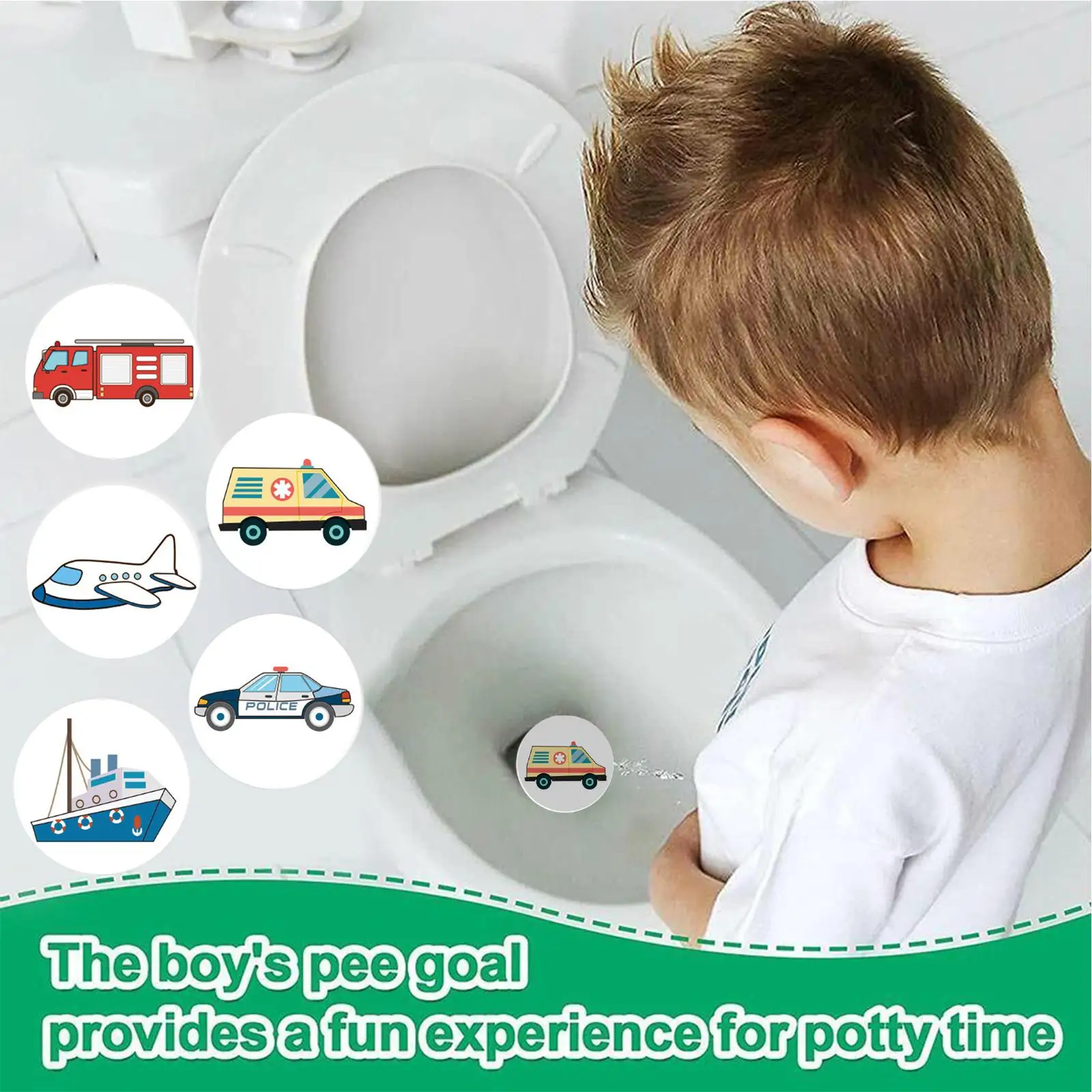 Color Changing Toilet Sticker 1Set Thermochromic Urinal Training Waterproof For Kid Potty